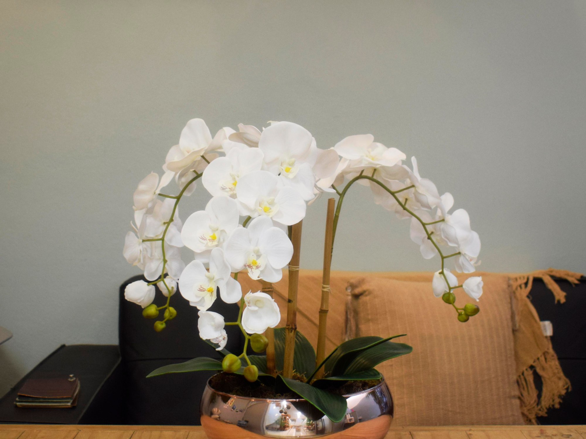 DIY – Arranjo de Orquídeas no Vaso Rose Gold – Sua casa mais Formosinha